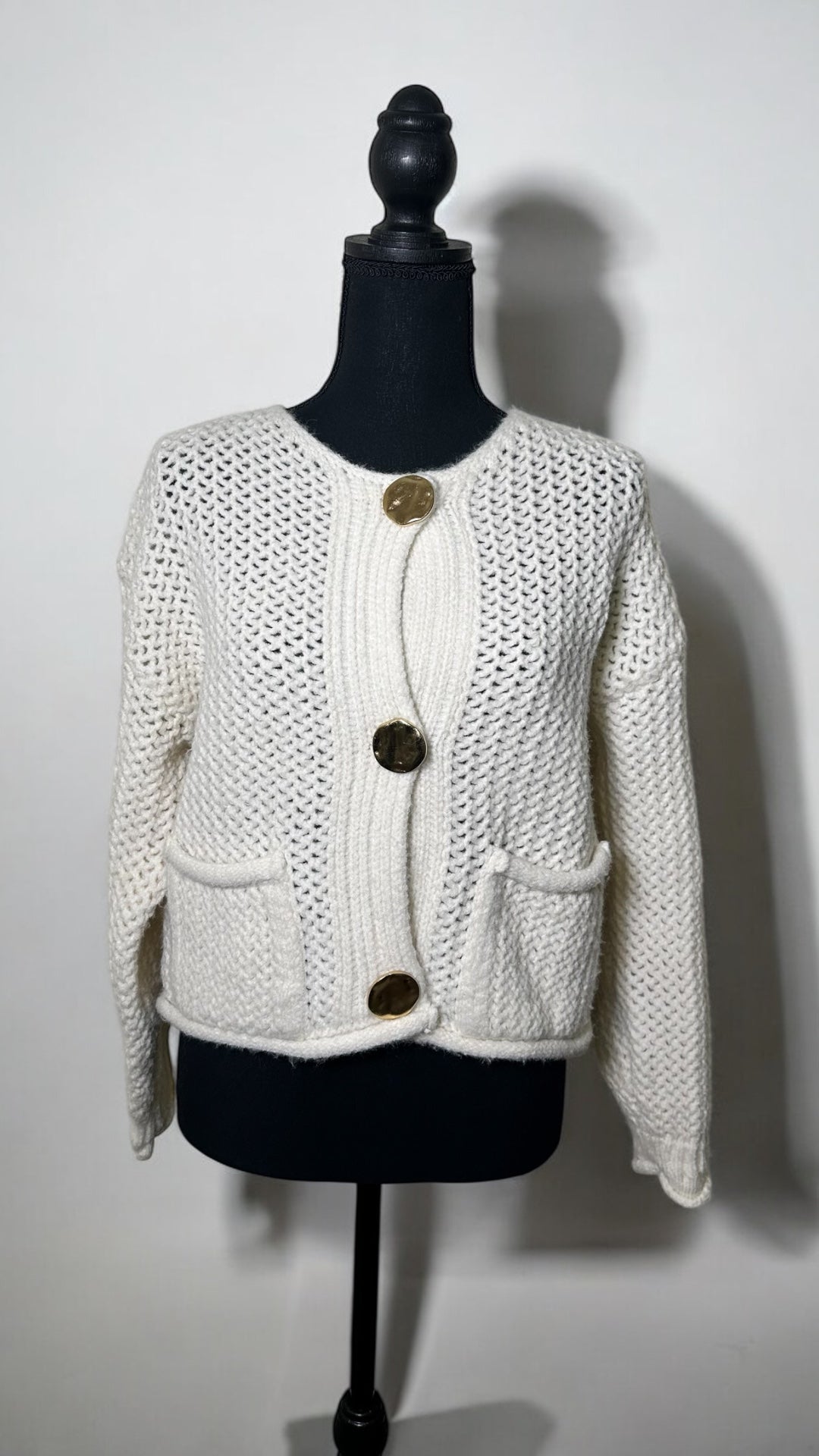 CARDIGAN GROS BOUTONS