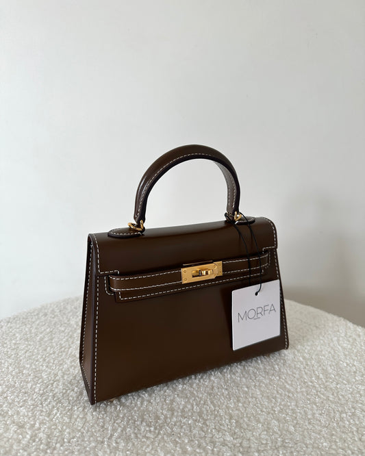 KELYA (Cuir lisse) - MARRON