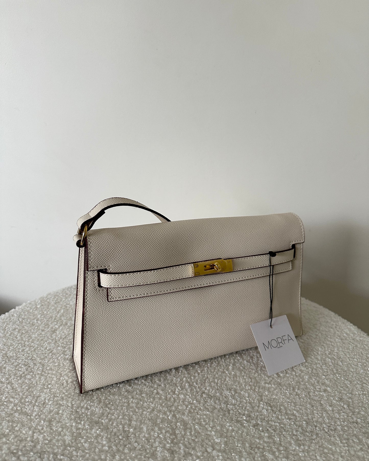 POCHETTE KELYA (Cuir) - BLANC
