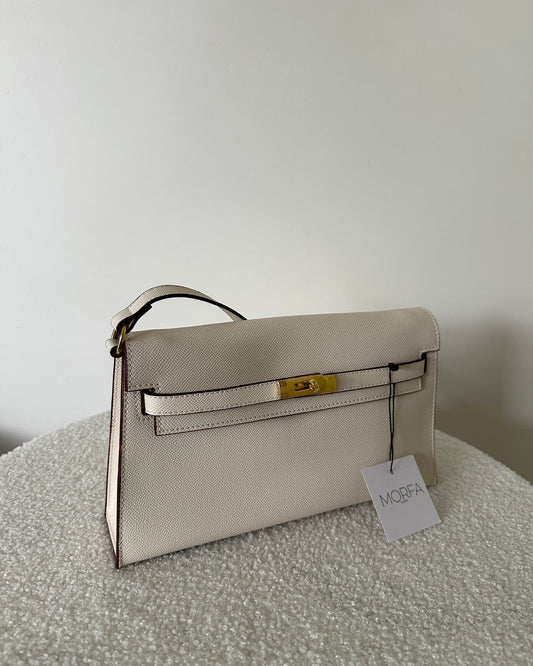 POCHETTE KELYA (Cuir) - BLANC