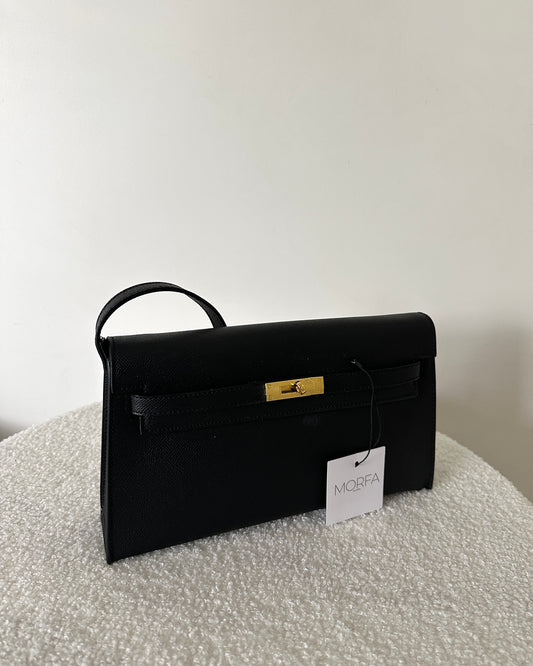 POCHETTE KELYA (Cuir) - NOIR
